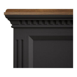 Furniture 48 Philippe Oak And Charcoal Grey Painted Double Bed - thumbnail 4