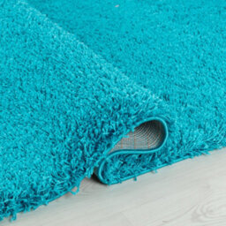 Wadan 80X150Cm Teal Blue Shaggy Rug - Rectangular Soft Touch Thick Pile Modern Area Rug - Rugs For Living & Bedroom Non Shedding - thumbnail 2