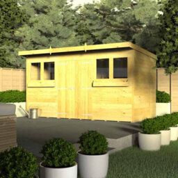 Buttercup Farm 18 X 8 Feet Pent Summer Shed - Wood - L231 X W533 X H201 Cm - thumbnail 3