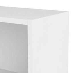 Wyld Haus Amberfern Tall Wide White Wooden Bookcase, 4 Shelves - thumbnail 6