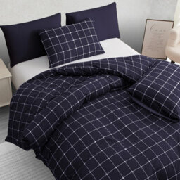 Pamposh Lazzaro Double Duvet Cover Set Premium Microfiber Duvet Cover Double 2 Pcs Ultrasoft Hypoallergenic Reversible With Zipper Closure - thumbnail 6