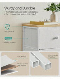 LEDREM Drawer Unit, Dresser With 5 Fabric Drawers, Metal Frame, Tall And Slim, For Bedroom Closet,grey - thumbnail 4