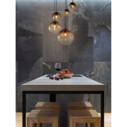 Luminosa Lighting Luminosa Varus Cluster Pendant Ceiling Light Brown Amber Glass Shade 5X E27 - thumbnail 5