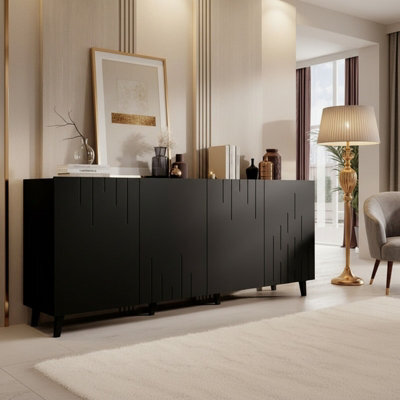 Bari M Modern Chest Of Drawers For Contemporary Living Spaces Black - image 1