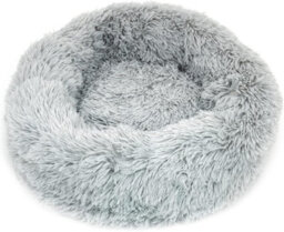 Fur & Bone 50 Cm Washable Plush Donut Dog Bed With Waterproof Non-Slip Base - Grey - thumbnail 7