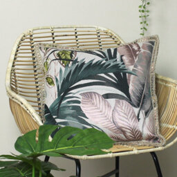 Furn. Amazonia Botanical Jacquard Polyester Filled Cushion - thumbnail 5