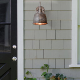 Rainproof Outdoor Wall Lamp Waterproof & Rustproof Silver Metal Sconce, Industrial Barn Light For Porch Weatherproof Exterior - thumbnail 7