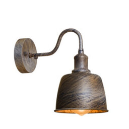 Rainproof Outdoor Wall Lamp Waterproof & Rustproof Silver Metal Sconce, Industrial Barn Light For Porch Weatherproof Exterior