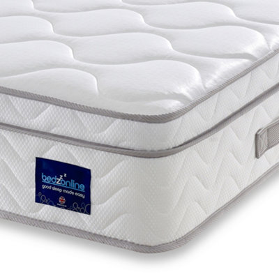 Bedz Online Bedzonline Wavy Knit Euro Top Hybrid Mattress, 5-Zone Pocket Springs & Medium-Firm, 4Ft6 Double (135X190Cm) - image 1