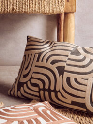 Orsina Bosie Ozella Natural And Terracotta Cushion - thumbnail 3