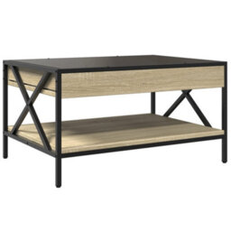 Berkfield Coffee Table With Infinity Led Sonoma Oak 70X50X38 Cm - thumbnail 8