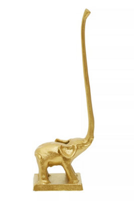 Orsina Fauna Gold Finish Elephant Toilet Roll Holder - image 1