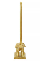 Orsina Fauna Gold Finish Elephant Toilet Roll Holder - thumbnail 3