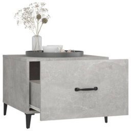 Berkfield Industrial Coffee Table With Metal Legs 2 Pcs Concrete Grey 50X50X40 Cm - thumbnail 5