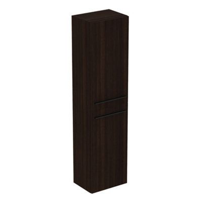 Ideal Standard I.life A Tall Matt Coffee Oak Effect Single Wall-Mounted Bathroom Cabinet (H)160Cm (W)40Cm - image 1