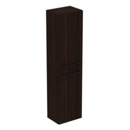 Ideal Standard I.life A Tall Matt Coffee Oak Effect Single Wall-Mounted Bathroom Cabinet (H)160Cm (W)40Cm