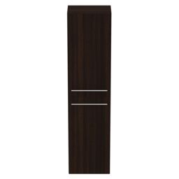 Ideal Standard I.life A Tall Matt Coffee Oak Effect Single Wall-Mounted Bathroom Cabinet (H)160Cm (W)40Cm - thumbnail 4