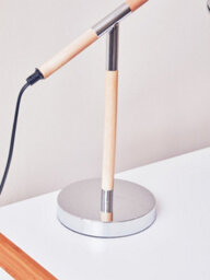Orsina Chrome Finish Table Lamp, Adjustable Height Lamp, Easy-To-Use Chrome Table Lamp, Focused Office Lamp - thumbnail 8