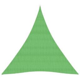 Berkfield Sunshade Sail 160 G/m2 Light Green 5X6X6 M Hdpe - thumbnail 1
