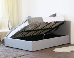 Home Treats Side Lift Ottoman Bed Frame Small Double With Under Bed Storage & Mattress - thumbnail 1