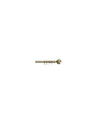 22-25mm - Finesse Ball End Metal Curtain Pole Set - Antqiue Brass - thumbnail 1
