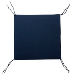 Beliani Coastal Garden Chair - White Acacia Wood With Blue Removable Cushion, Armrests, W65 X D69 X H90Cm - thumbnail 6