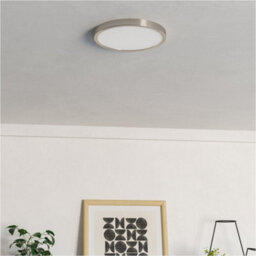 Loops 2 Pack Modern Satin Nickel Round Ceiling Light For Contemporary Indoor Spaces - thumbnail 6
