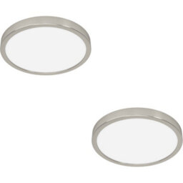 Loops 2 Pack Modern Satin Nickel Round Ceiling Light For Contemporary Indoor Spaces - thumbnail 1