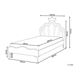 Wyld And Coco Velvetglow Pink Velvet Upholstered Bed Frame With Led Headboard, 3Ft Eu Single - thumbnail 4