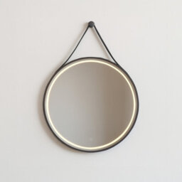 ASRA Bathroom Mirror Round Led 80Cm Black Frame, Anti-Fog Demister, Touch Sensor, Dimmable With 3 Colour Modes - thumbnail 3