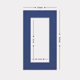 Ak Frames 16X9 Blue Picture Mounts To Fit 12X5 Aperture Size - Mount Board Only (No Frame Included) - thumbnail 3