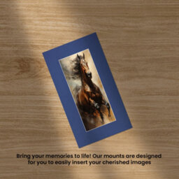 Ak Frames 16X9 Blue Picture Mounts To Fit 12X5 Aperture Size - Mount Board Only (No Frame Included) - thumbnail 5