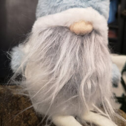 Samuel Alexander 48Cm Pastel Blue Plush Sitting Christmas Gonk With Dangly Legs Decoration - thumbnail 2