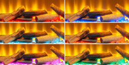 Acantha Pinnacle Fully Inset Media Wall Fire In Slate Effect - thumbnail 4