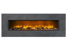 Acantha Pinnacle Fully Inset Media Wall Fire In Slate Effect - thumbnail 2