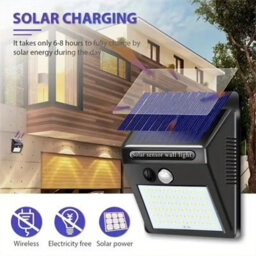 6 Pack Outdoor Solar Led Wall Lights With Motion Sensor, Ip65 Waterproof Garden Security Floodlight - thumbnail 6