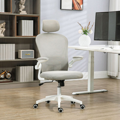 Vinsetto Mesh Office Chair With Headrest, 4D Lumbar Support, Flip-Up Arm - image 1