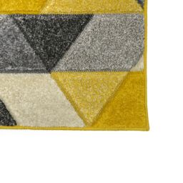 Portland Yellow & Grey Geometric Small Rug, (L)150Cm X (W)80Cm - thumbnail 5