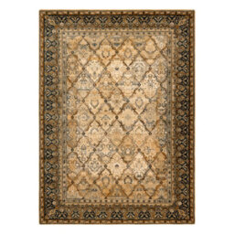 RugsX Wool Carpet Omega Grenada Frame, Diamonds, Oriental - Cognac 100X150 Cm - thumbnail 3