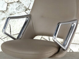 Angel Cerda Grey Leatherette  Swivel Office Chair - thumbnail 5