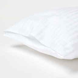Homescapes White Cotton Stripe Kids Pillowcases 40 X 60 Cm 330 Thread Count, 2 Pack - thumbnail 2
