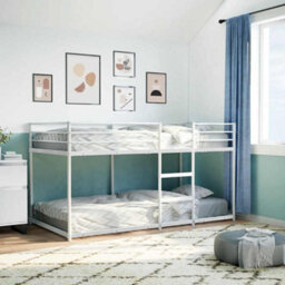 Berkfield Bunk Bed Without Mattress White 75X190 Cm Steel - thumbnail 3
