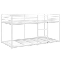 Berkfield Bunk Bed Without Mattress White 75X190 Cm Steel - thumbnail 4