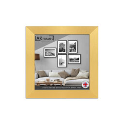 "AK Frames 6X6"" Gold Poster Frame - Modern Picture Frame For Wall Art, Prints And Photos - Durable And Stylish Display Frame" - thumbnail 1