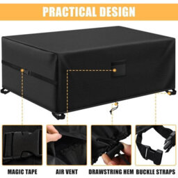 Outdoor Equipment Covers 180 X 120 X 74 Cm Garden Furniture Covers All Weather Protection Outdoor Table - thumbnail 3