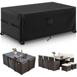 Outdoor Equipment Covers 180 X 120 X 74 Cm Garden Furniture Covers All Weather Protection Outdoor Table - thumbnail 1