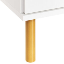 Beliani 2 Drawer Bedside Table Walpole White - thumbnail 9