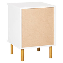 Beliani 2 Drawer Bedside Table Walpole White - thumbnail 7
