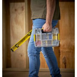Stanley Sortmaster Black & Yellow Organiser With 10 Compartments - thumbnail 3