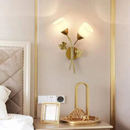 Modern Nordic Wall Lamp Warm White Led Bedside Light Acrylic Aluminium Home Decor - thumbnail 4